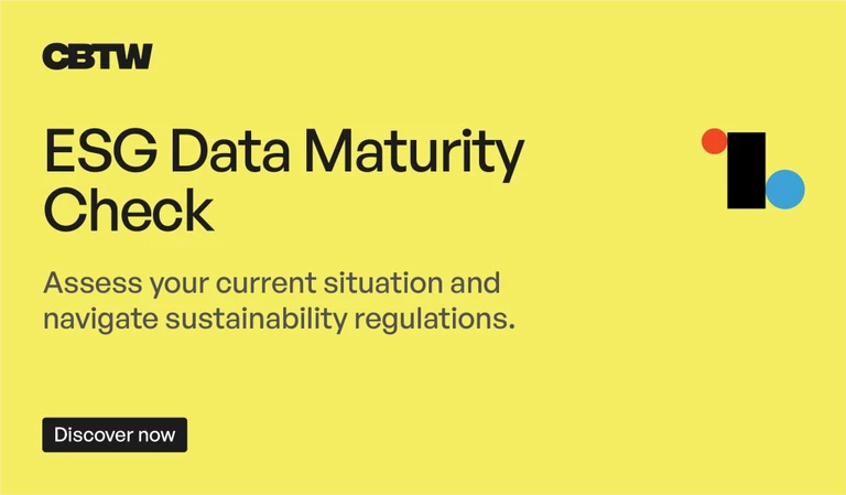 ESG Data Maturity Check Data-driven Sustainability Solution CBTW