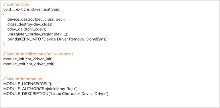 Linux Character Device Driver – Code Implementation